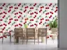 Watercolor Red Cherry Pattern Wallpaper 7