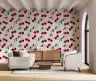 Watercolor Red Cherry Pattern Wallpaper 6