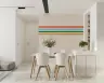 Vibrant Horizontal Stripe Pattern Wall Mural 8