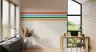 Vibrant Horizontal Stripe Pattern Wall Mural 7
