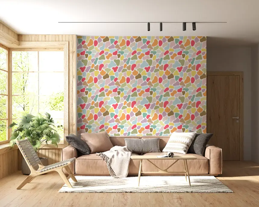 Playful Pebble Palette Wallpaper