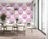 Retro Pink Daisy Floral Wallpaper 6