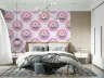 Retro Pink Daisy Floral Wallpaper 7