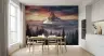 Rose Gold Sunset Mountain Pine Forest Wallpaper Mural 6