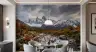 Majestic Snow-Capped Mountain and Autumn River Wall Mural 8