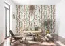 Whimsical Bird and Branch Motif Wallpaper 6