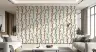 Whimsical Bird and Branch Motif Wallpaper 7