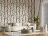Whimsical Bird and Branch Motif Wallpaper 8