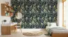 Vintage Inspired Teal Garden Birds Wallpaper 8