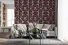 Vintage Plum Botanical Trail Wallpaper 7