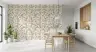 Elegant Cream Botanical Leaf Trail Wallpaper 7