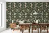 Botanical Floral Dark Green Wallpaper 6
