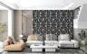 Elegant Navy Floral Botanical Pattern Wallpaper 8