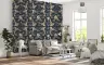 Elegant Navy Floral Botanical Pattern Wallpaper 7