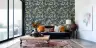 Teal and Gold Chinoiserie Peacock Pattern Wallpaper 8