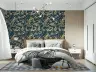 Teal and Gold Chinoiserie Peacock Pattern Wallpaper 7