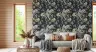 Dark Floral Bird and Blossom Wallpaper 7