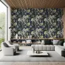 Dark Floral Bird and Blossom Wallpaper 8