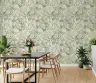 Sage Green Abstract Floral Pattern Wallpaper 7