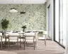 Sage Green Abstract Floral Pattern Wallpaper 6