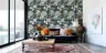 Botanical Floral Dark Teal Wallpaper 7