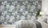 Elegant Dusty Blue Floral Botanical Wallpaper 7