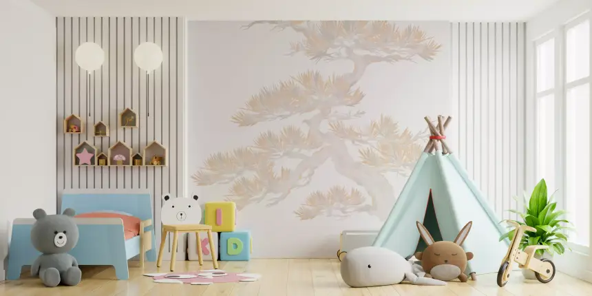 Matsu Pine Pastel Japanese Style Wall Mural