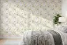 Delicate Pastel Floral Meadow Pattern Wallpaper 6