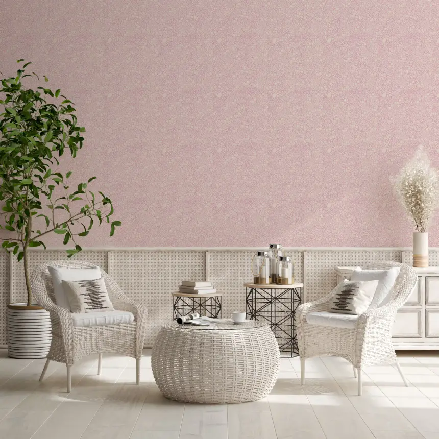Blush Pebble Bloom Pastel Pinks Wallpaper