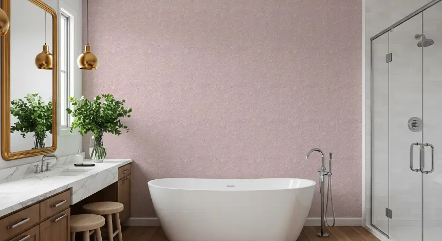 Blush Pebble Bloom Pastel Pinks Wallpaper