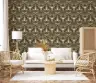 Intricate Botanical Motif Green Wallpaper 7