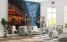 Parisian Cafe Street with Eiffel Tower Wall Mural 8
