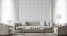 Whisper Grey Abstract Crystalline Geometric Wallpaper 7