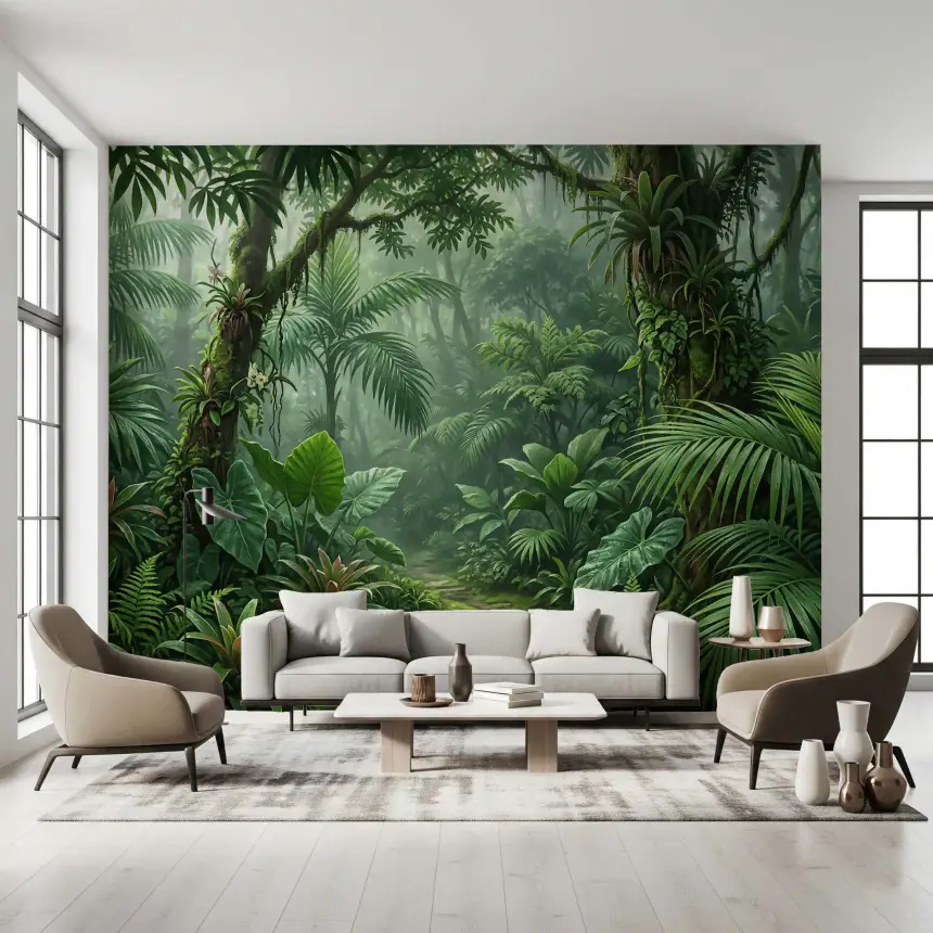 Emerald Forest Trail Wall Mural