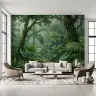 Lush Tropical Rainforest Wall Mural 6