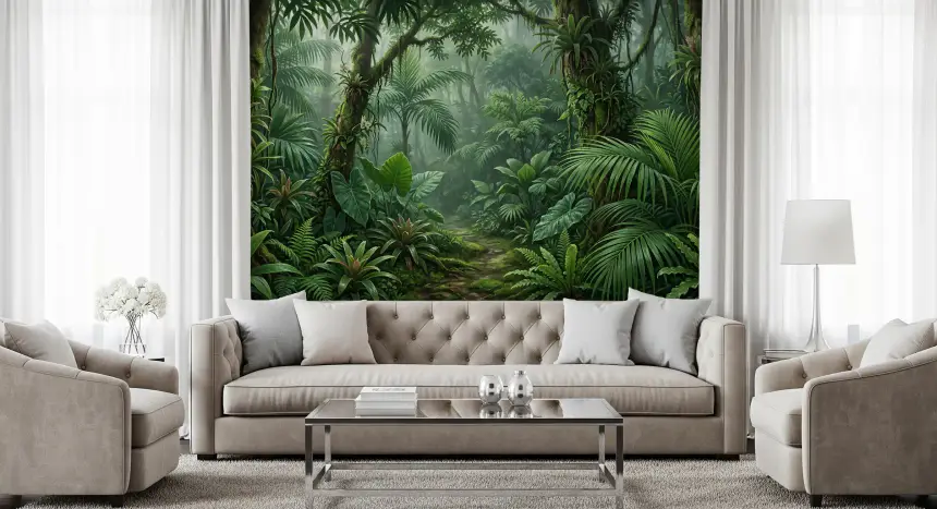 Emerald Forest Trail Wall Mural