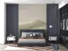 Misty Green Abstract Mountain Wall Mural 7