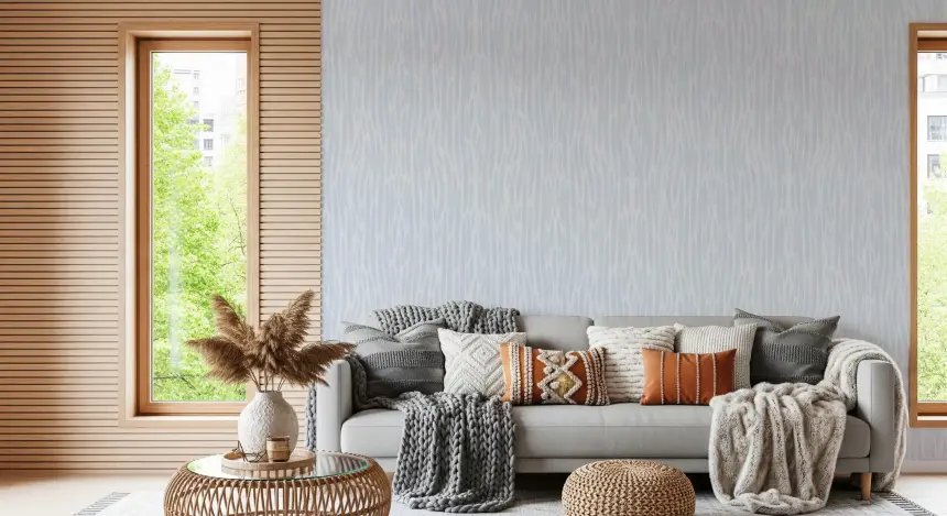 Subtle Gray Flow Watercolor Strokes Wallpaper