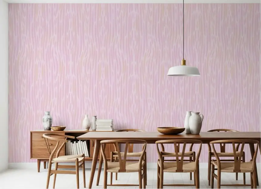 Ethereal Blush Strokes Watercolor Pink Wallpaper