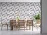Grey Geometric Teardrop Pattern Wallpaper 8