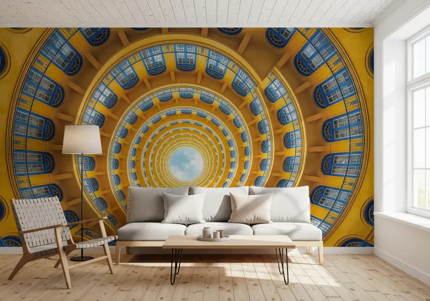 Golden Spiral Perspective Wall Mural