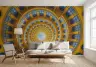 Vibrant Architectural Spiral Building Wall Mural 8