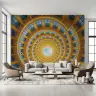 Vibrant Architectural Spiral Building Wall Mural 6