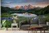 Mountain Lake Reflection Wall Mural 6