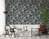 Vintage Indigo Marine Flora Fauna Wallpaper Mural 6
