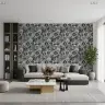 Vintage Indigo Marine Flora Fauna Wallpaper Mural 7