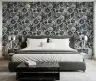 Vintage Indigo Marine Flora Fauna Wallpaper Mural 8
