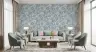 Blue Seashell and Coral Pattern Wallpaper 7