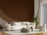 Textured Brown Abstract Wave Pattern Wall Mural 6