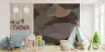 Earthy Tones Abstract Organic Shapes Wall Mural 6